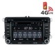 Навигация / Мултимедия с Android 6.0 или 10 и 4G/LTE за VW Golf, Passat, Tiguan, Touran, EOS, Caddy, Jetta и други DD-K7240